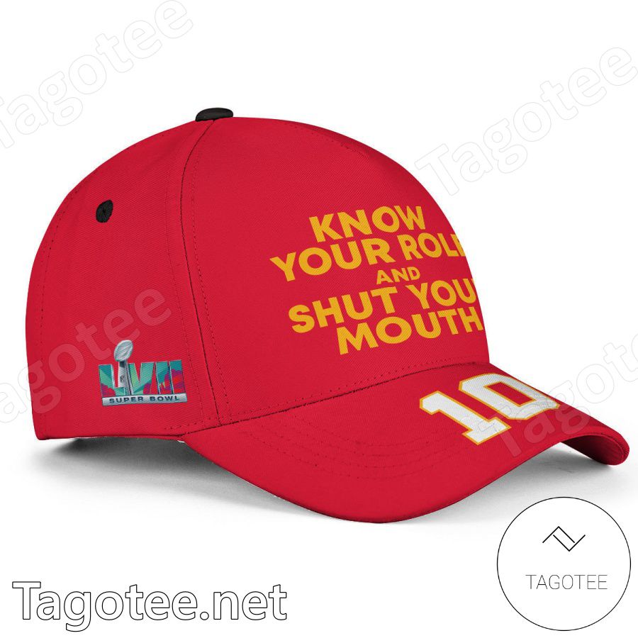 Isiah Pacheco 10 Know Your Role And Shut Your Mouth Super Bowl LVII Kansas City Chiefs Classic Cap Hat a