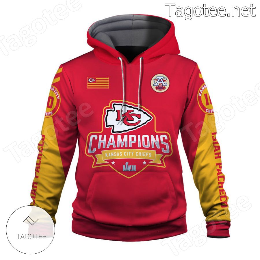 Isiah Pacheco 10 This Team Has No Quit Kansas City Chiefs Fan NFL Hoodie a