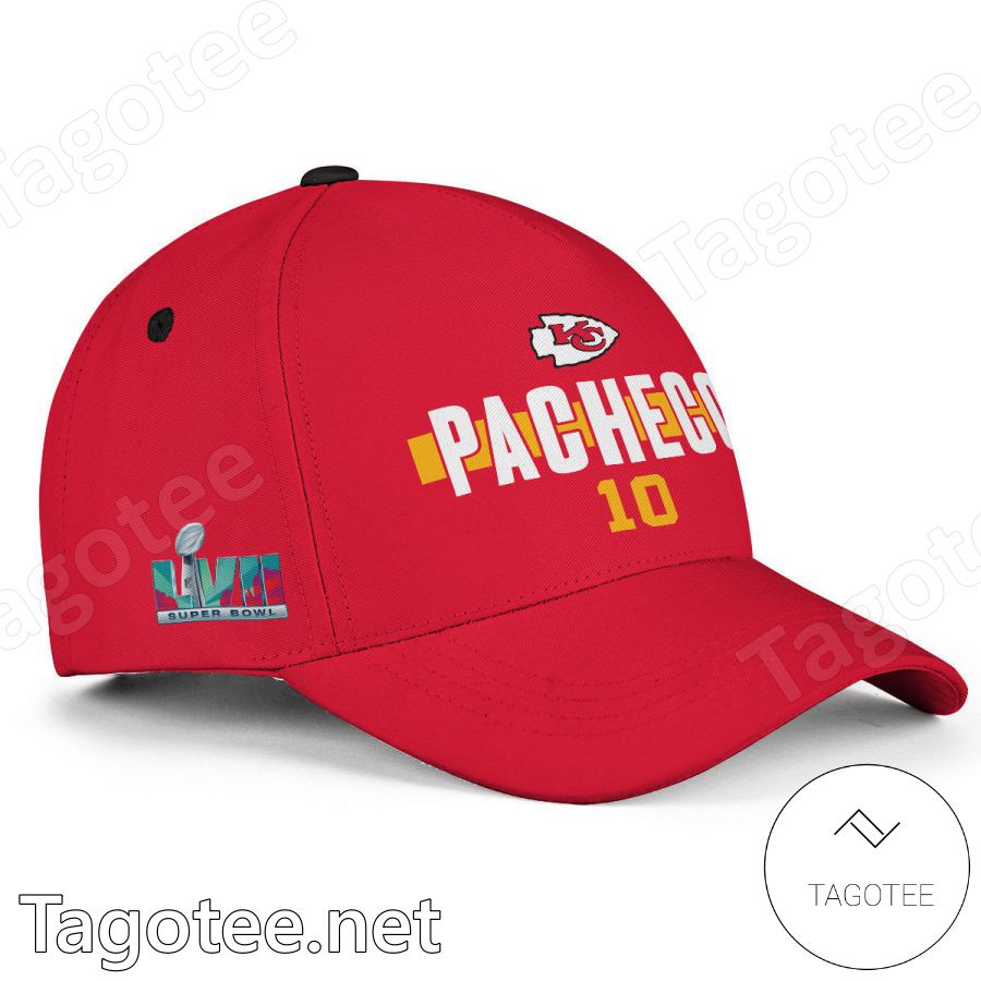 Isiah Pacheco Number 10 Super Bowl LVII Kansas City Chiefs Classic Cap Hat a