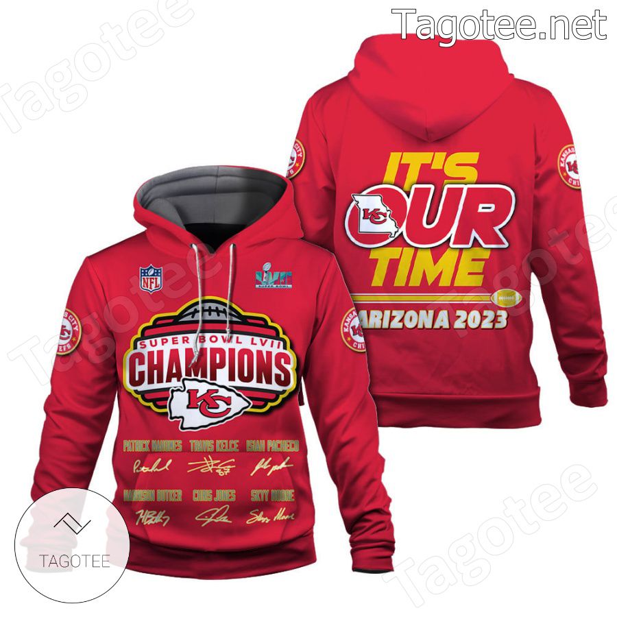 It Is Our Time Team' Signatures Kansas City Chiefs Fan NFL Hoodie