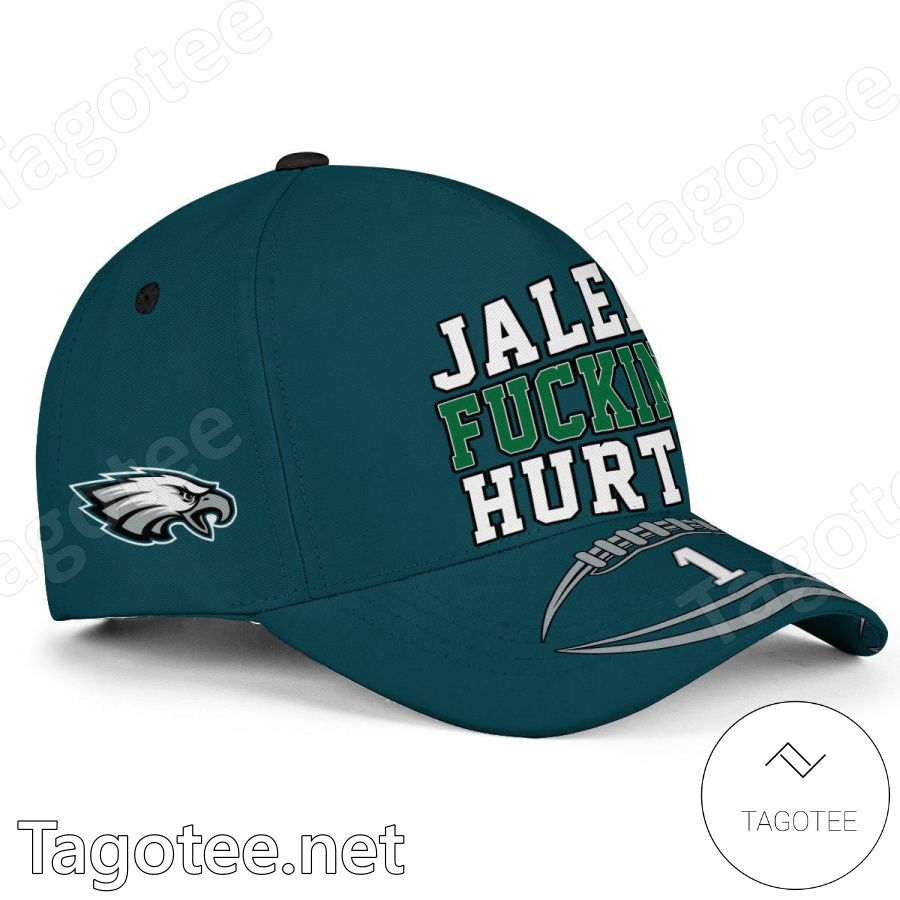 Jalen Fuckin Hurts 1 Philadelphia Eagles Super Bowl LVII Classic Cap Hat a