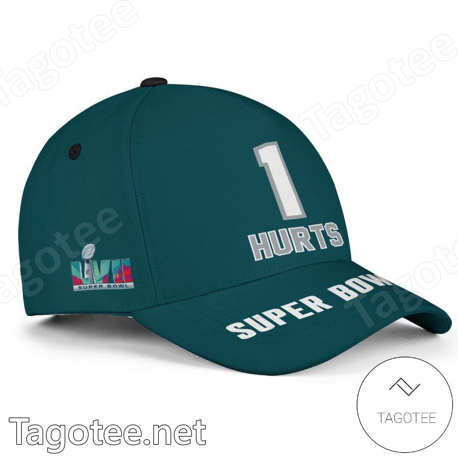 Jalen Hurts 1 Philadelphia Eagles 2023 Super Bowl Classic Cap Hat a