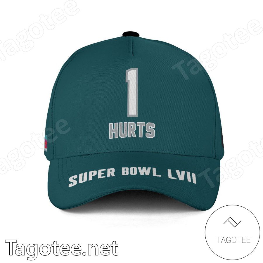 Jalen Hurts 1 Philadelphia Eagles 2023 Super Bowl Classic Cap Hat