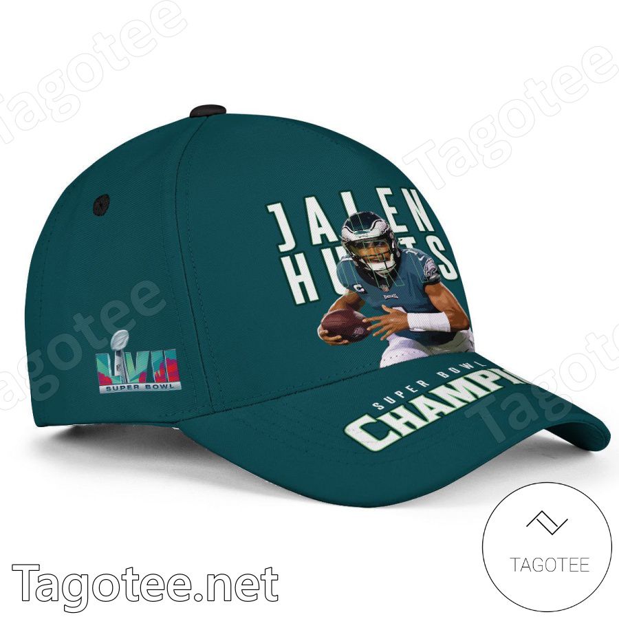 Jalen Hurts 1 Philadelphia Eagles Super Bowl LVII Champion Classic Cap Hat a