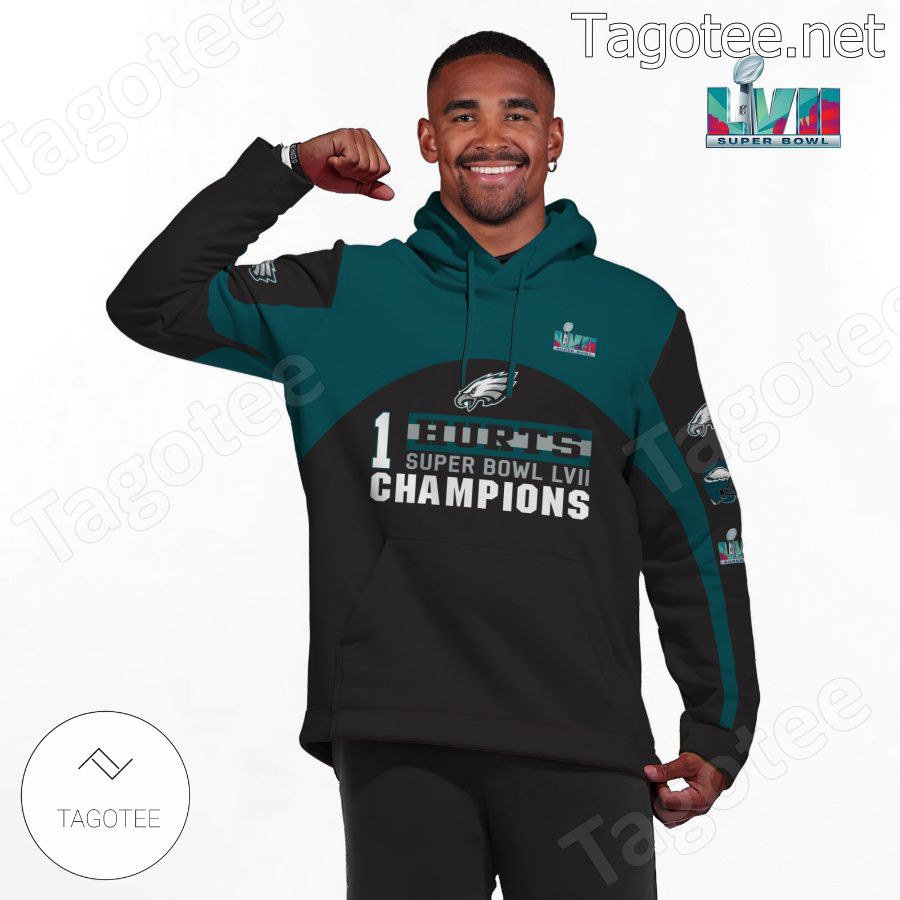 Jalen Hurts 1 Super Bowl Champions Philadelphia Eagles Fan NFL Hoodie a