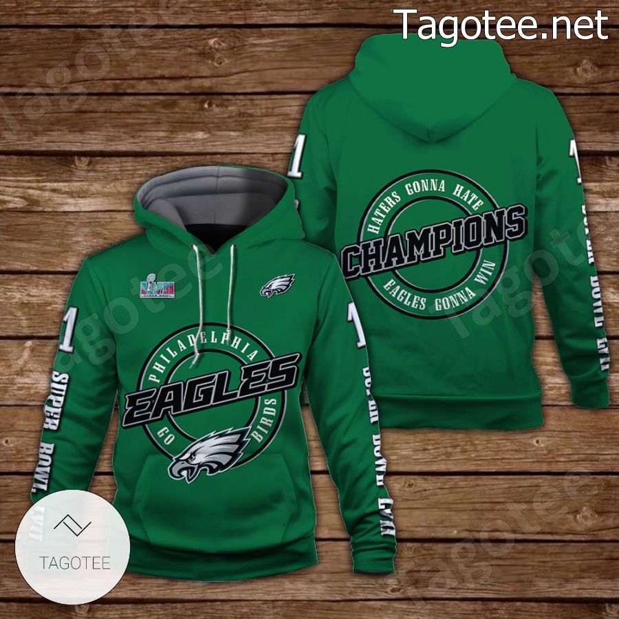 Jalen Hurts Haters Gonna Hate Eagles Gonna Win Philadelphia Eagles Fan NFL Hoodie