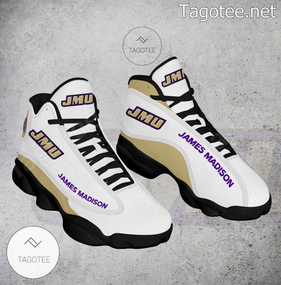 James Madison NCAA Logo Air Jordan 13 Shoes - BiShop a