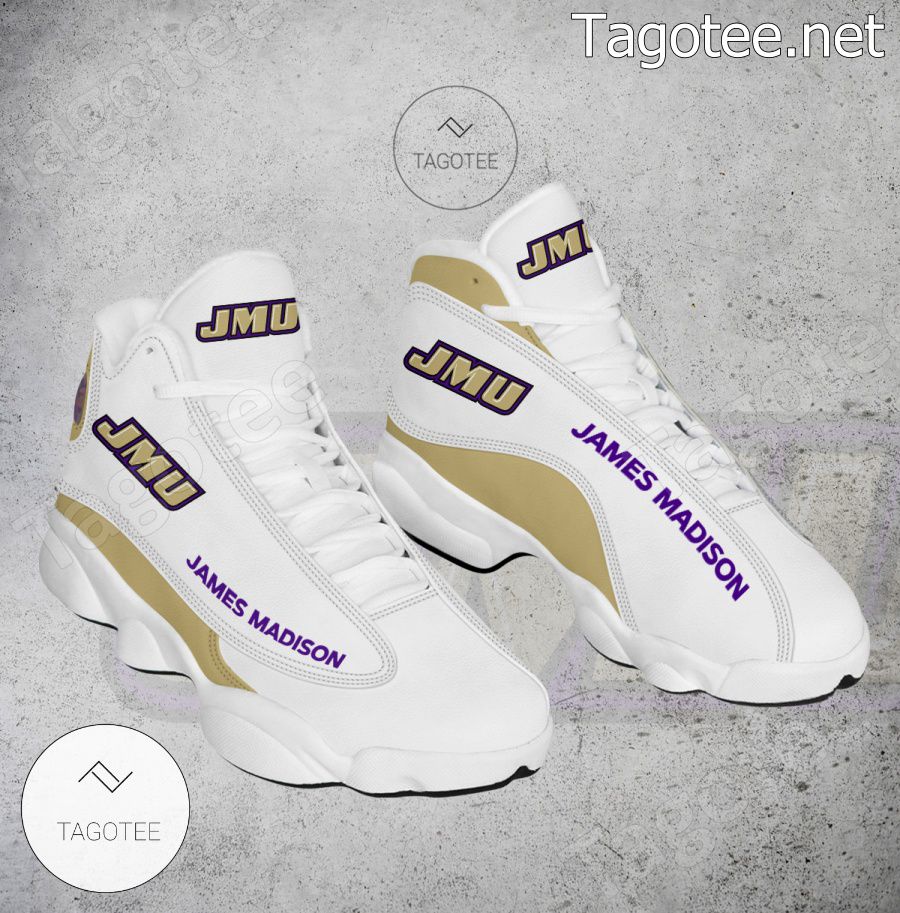 James Madison NCAA Logo Air Jordan 13 Shoes - BiShop