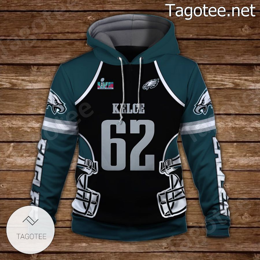 Jason Kelce 62 Go Eagles Philadelphia Eagles Fan NFL Hoodie a