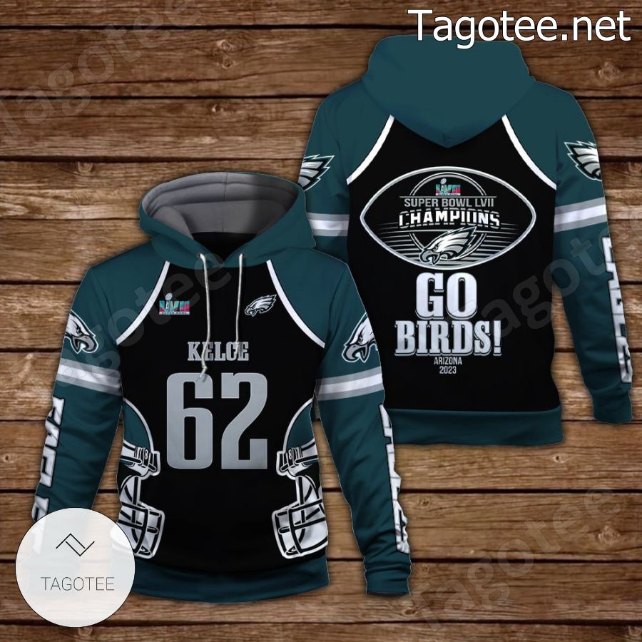 Jason Kelce 62 Go Eagles Philadelphia Eagles Fan NFL Hoodie