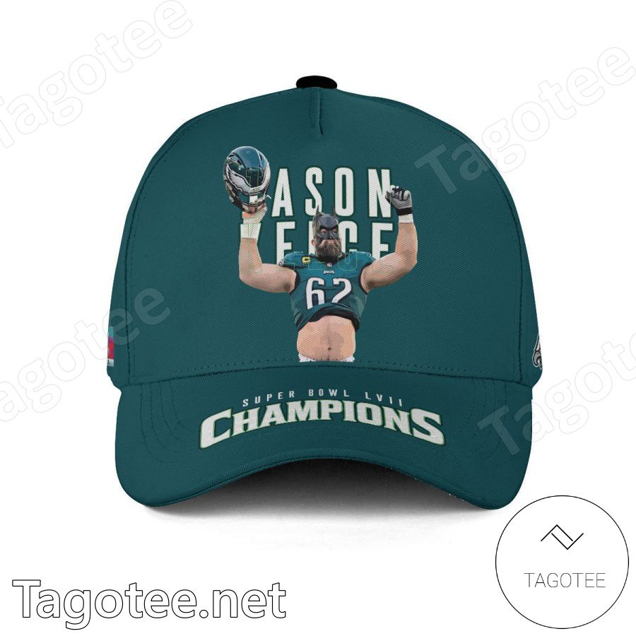 Jason Kelce 62 Philadelphia Eagles Super Bowl LVII Champion Classic Cap Hat