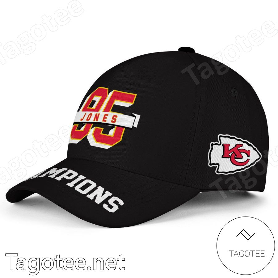 Jones 95 Champions Kansas City Chiefs Classic Cap Hat a