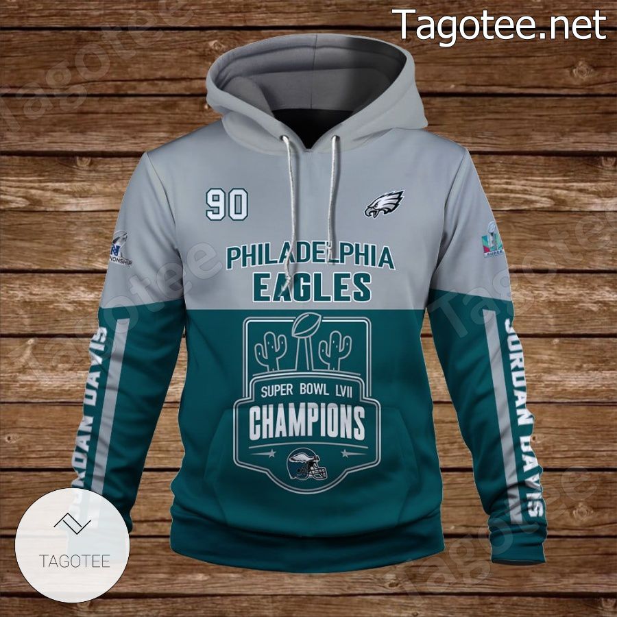 Jordan Davis 90 Philadelphia Eagles Who Plays Better Than Us Fan NFL Hoodie a