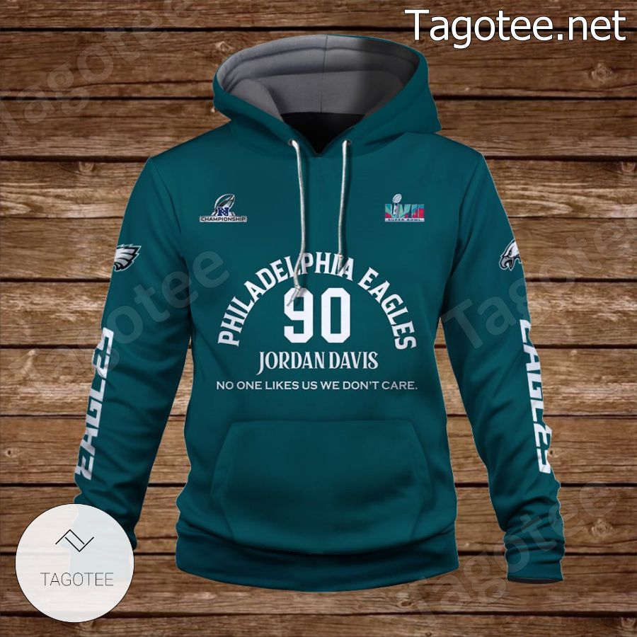 Jordan Davis 90 The More You Hate Us The Stronger We Are Philadelphia Eagles Fan NFL Hoodie a