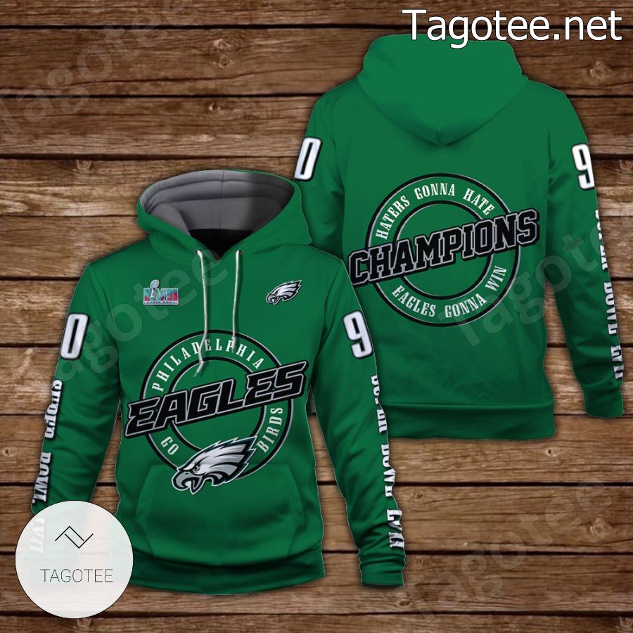 Jordan Davis Haters Gonna Hate Eagles Gonna Win Philadelphia Eagles Fan NFL Hoodie