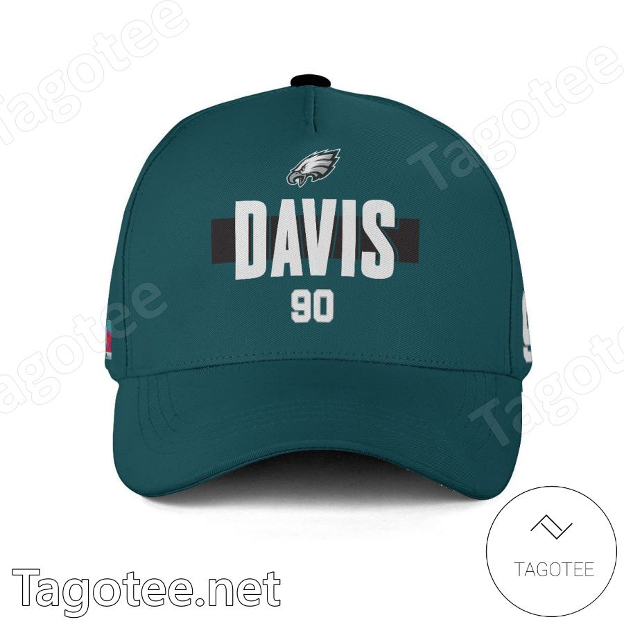 Jordan Davis Number 90 Super Bowl LVII Philadelphia Eagles Classic Cap Hat