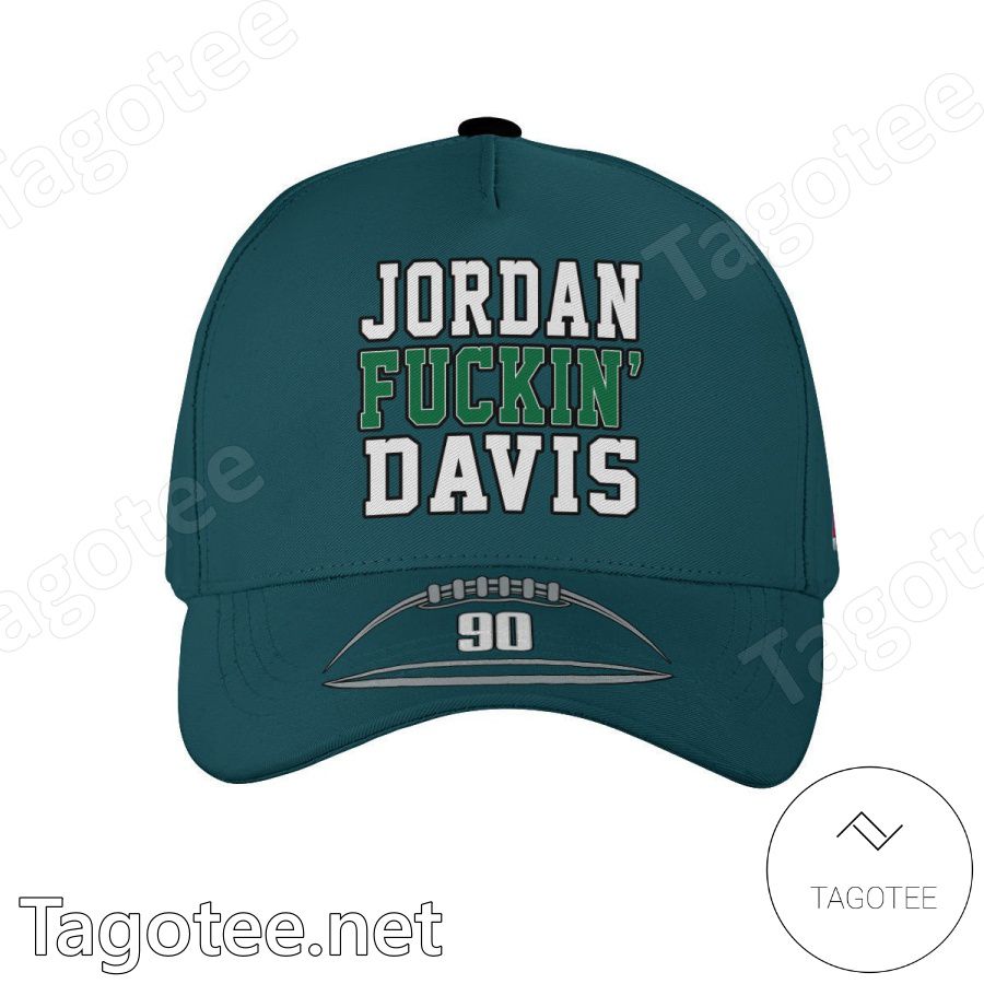 Jordan Fuckin Davis 90 Philadelphia Eagles Super Bowl LVII Classic Cap Hat