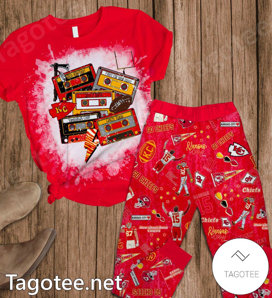 Kansas City Chiefs Cassette Tape Pajamas Set