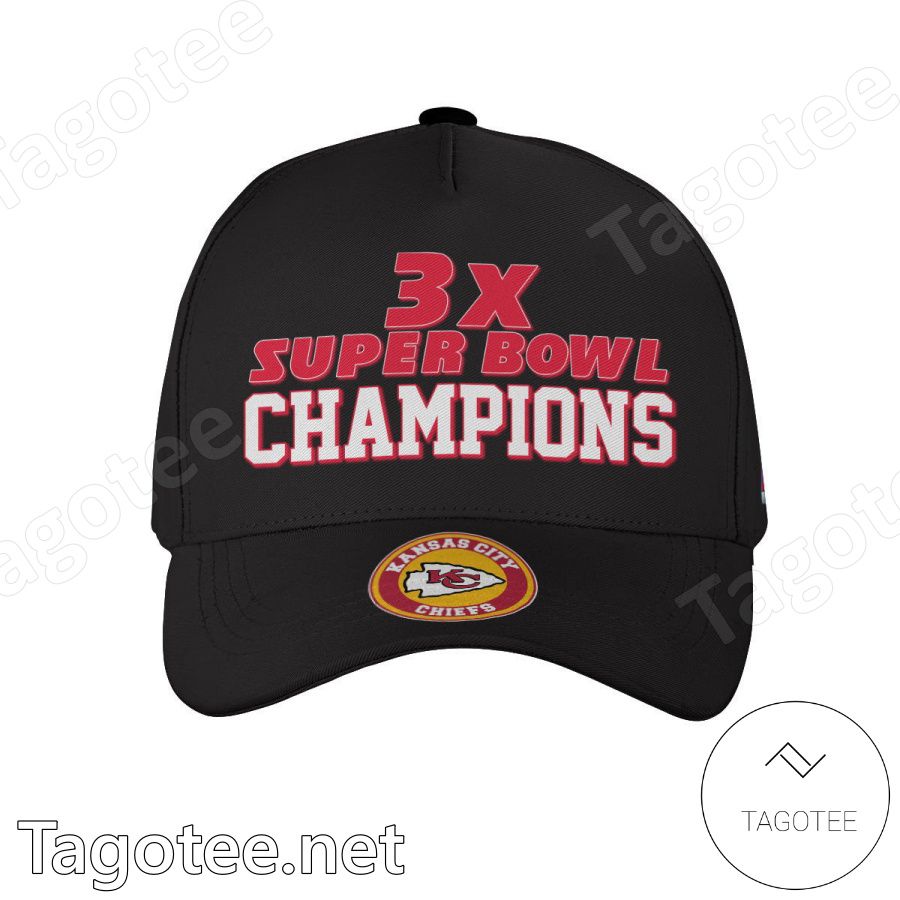 Kansas City Chiefs Champs 3X Super Bowl Champions Classic Cap Hat