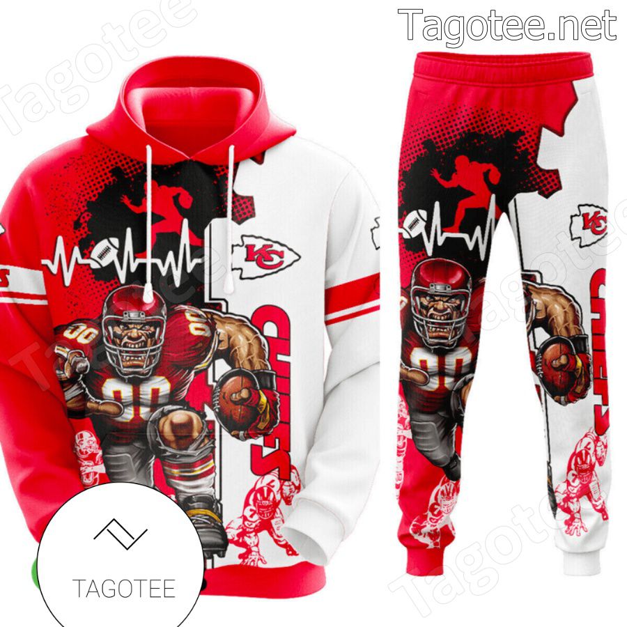 Kansas City Chiefs Mascot Heartbeat T-shirt, Hoodie And Pants