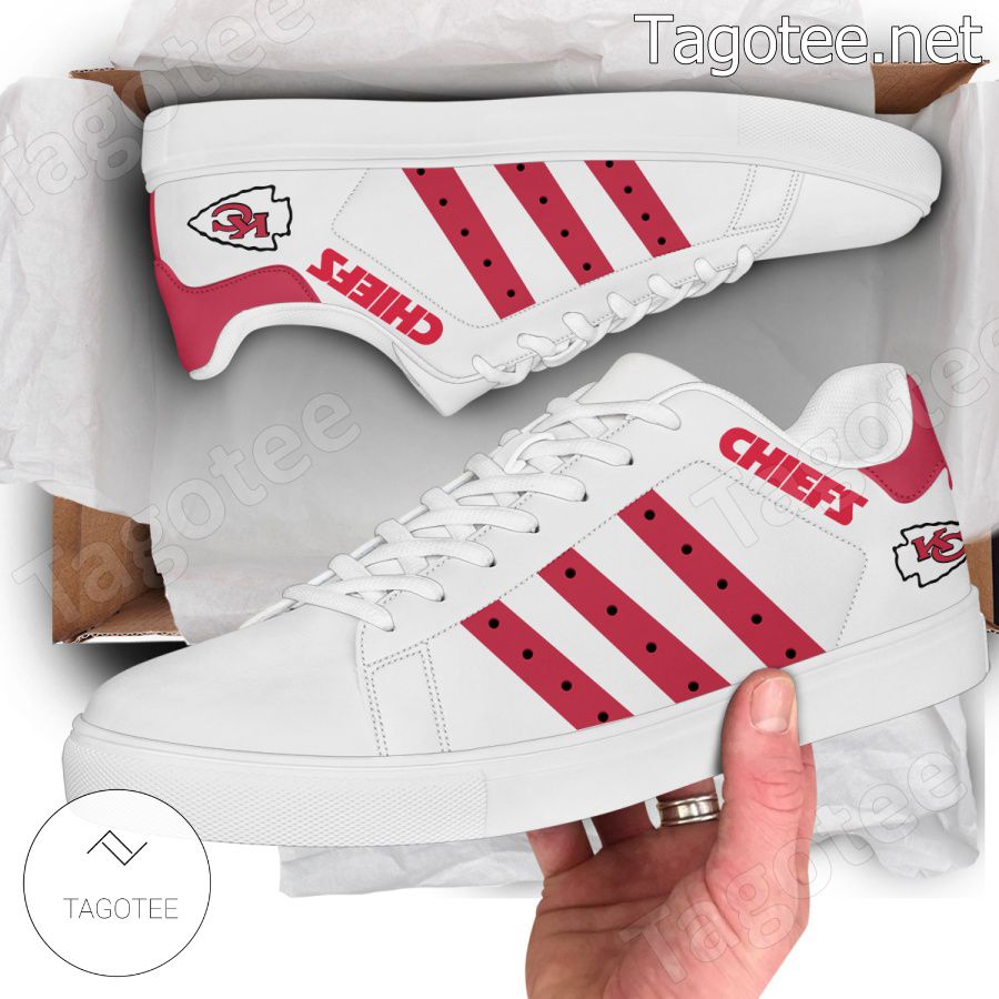 Kansas City Chiefs NFL Logo Stan Smith Shoes - EmonShop