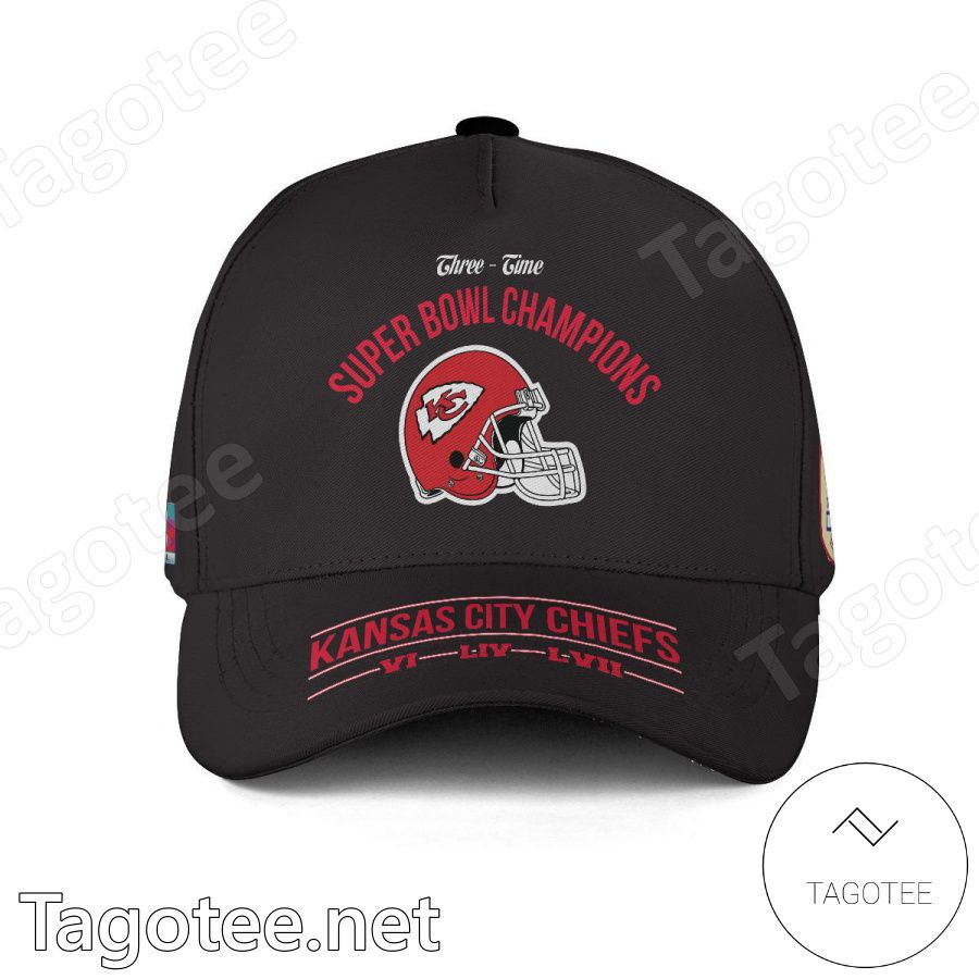 Kansas City Chiefs Three Time Super Bowl Champions Classic Cap Hat