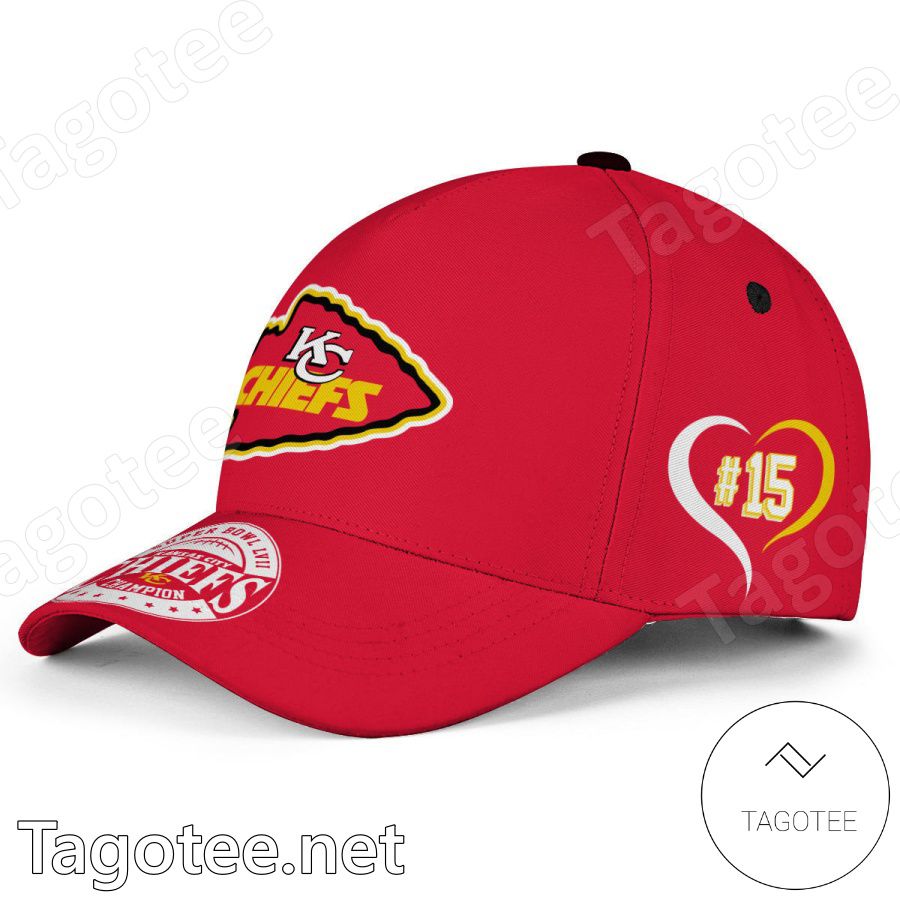 Kansas City Logo Number 15 Patrick Mahomes Super Bowl Champions Classic Cap Hat