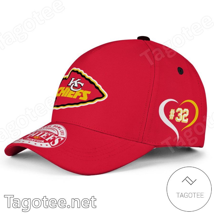 Kansas City Logo Number 32 Tyrann Mathieu Super Bowl Champions Classic Cap Hat