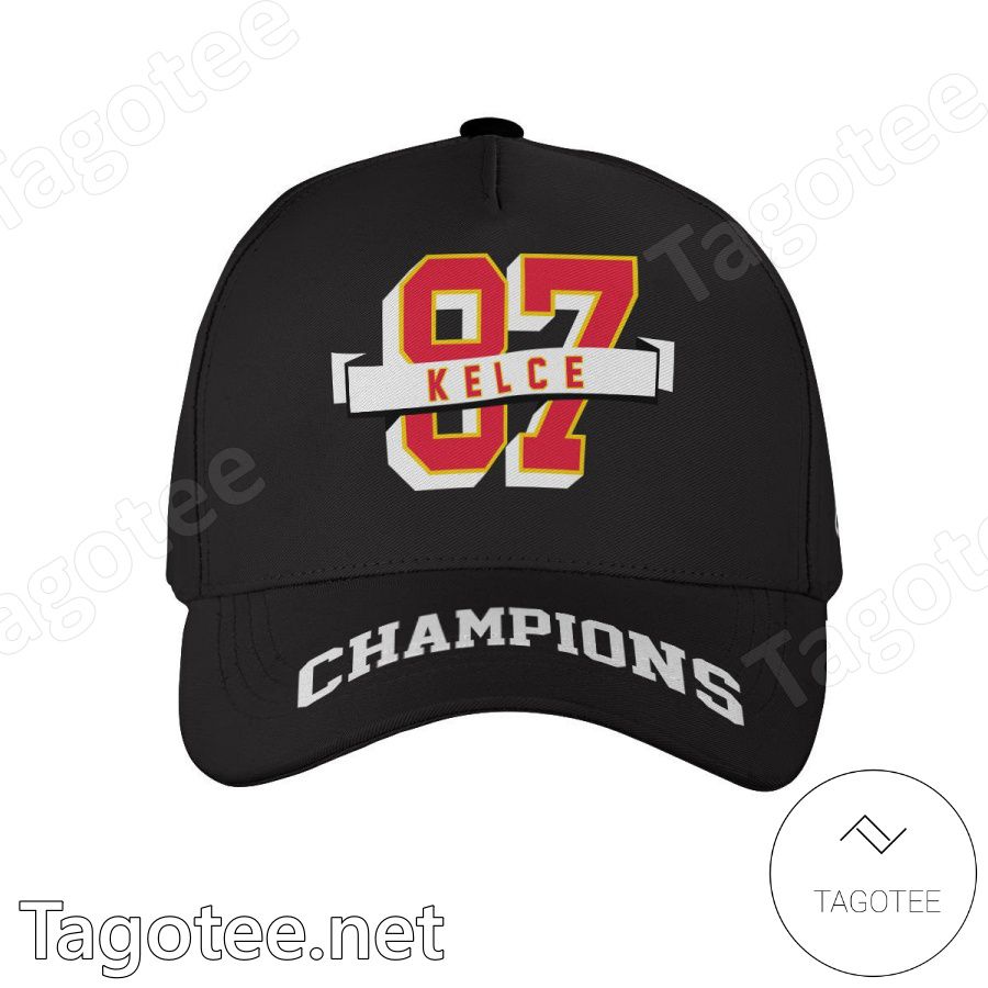 Kelce 87 Champions Kansas City Chiefs Classic Cap Hat