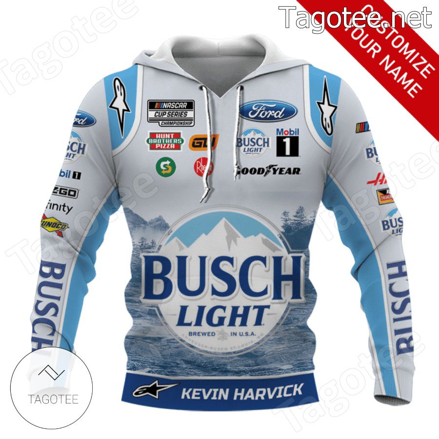 Kevin Harvick Car Racing Busch Light Hoodie