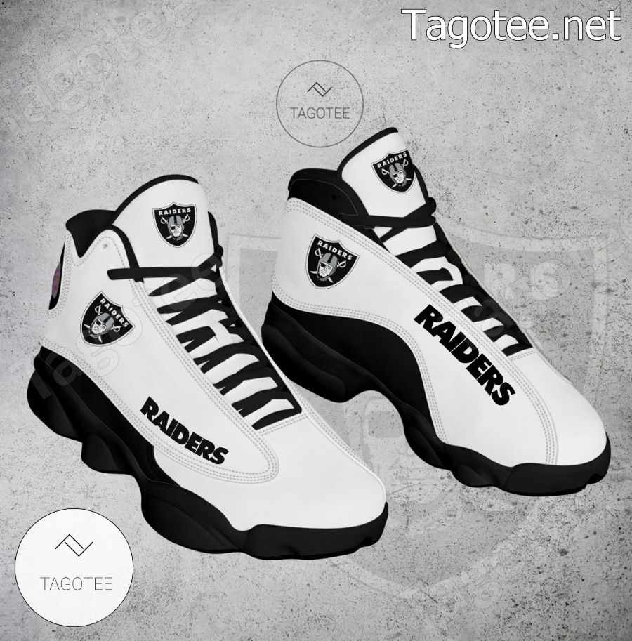 Las Vegas Raiders Logo Air Jordan 13 Shoes - EmonShop a