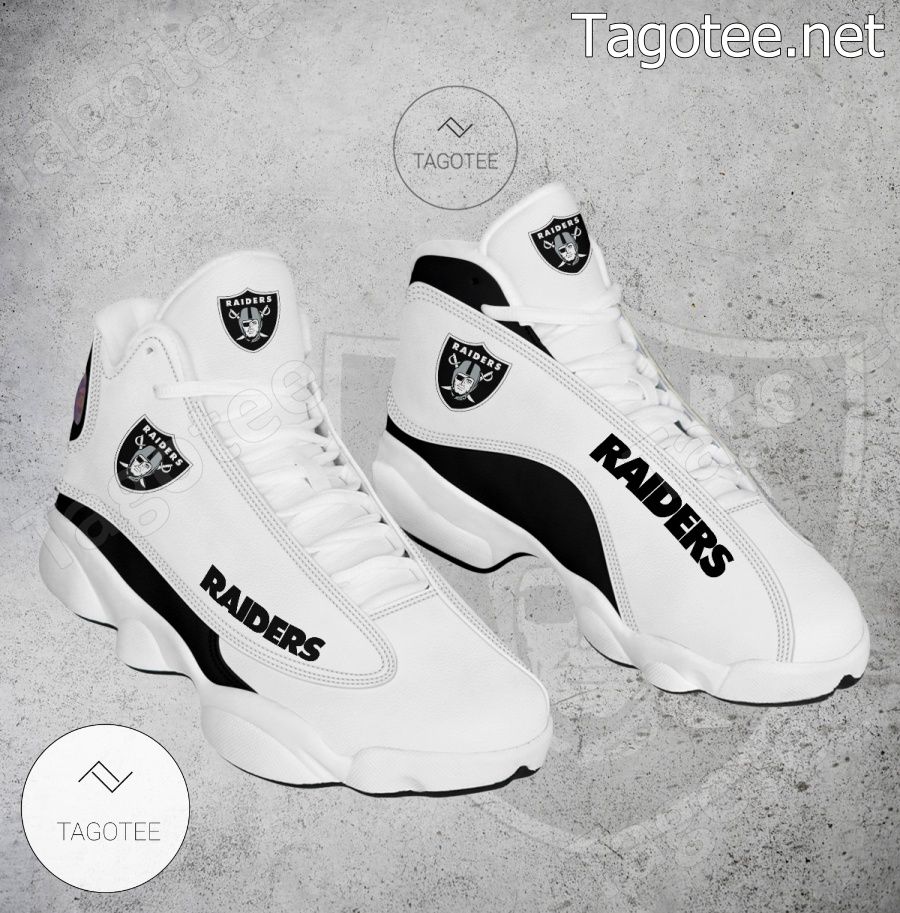 Las Vegas Raiders Logo Air Jordan 13 Shoes - EmonShop