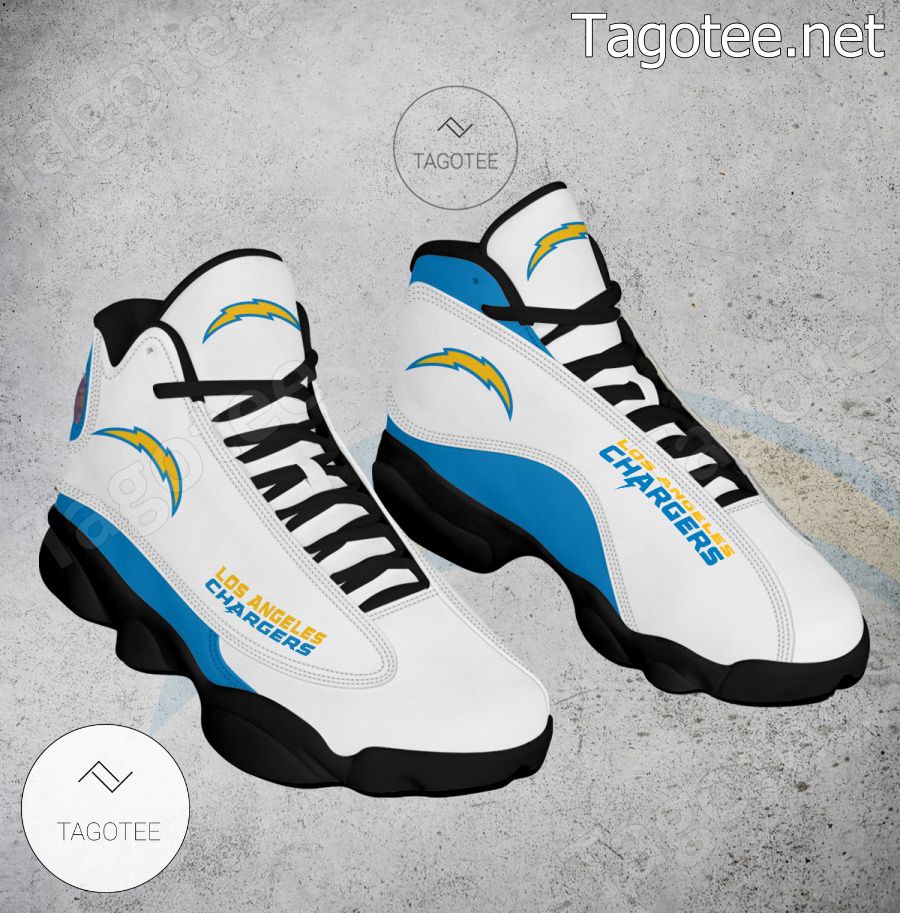 Los Angeles Chargers Logo Air Jordan 13 Shoes - EmonShop a