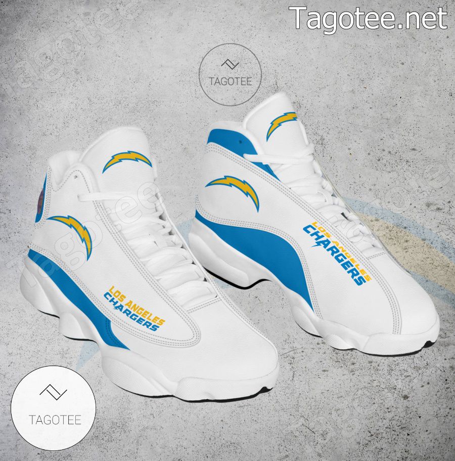 Los Angeles Chargers Logo Air Jordan 13 Shoes - EmonShop