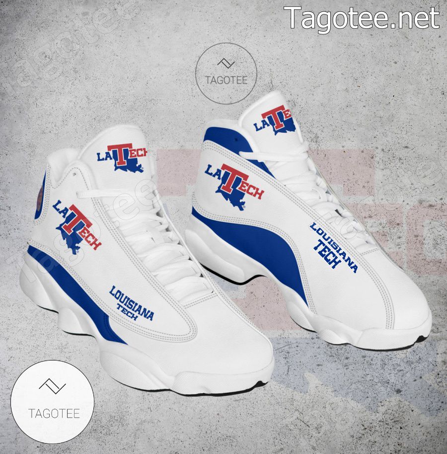 Louisiana Tech NCAA Logo Air Jordan 13 Shoes - BiShop