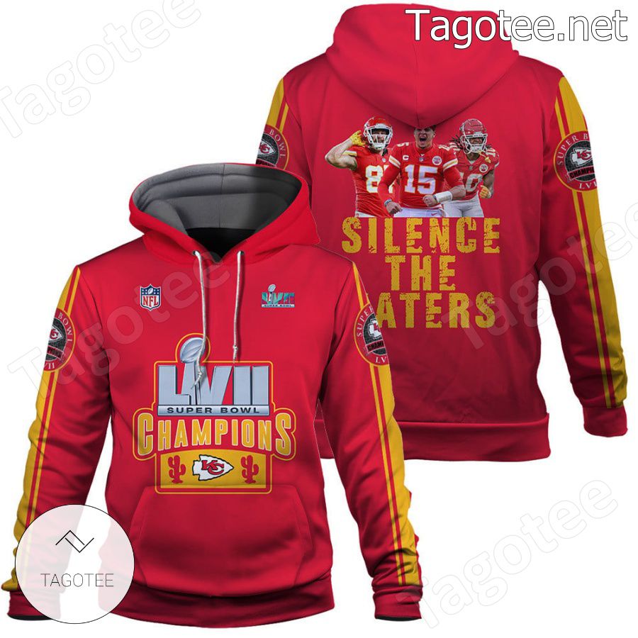 Mahomes Kelce Pacheco Silence The Haters Kansas City Chiefs Fan NFL Hoodie