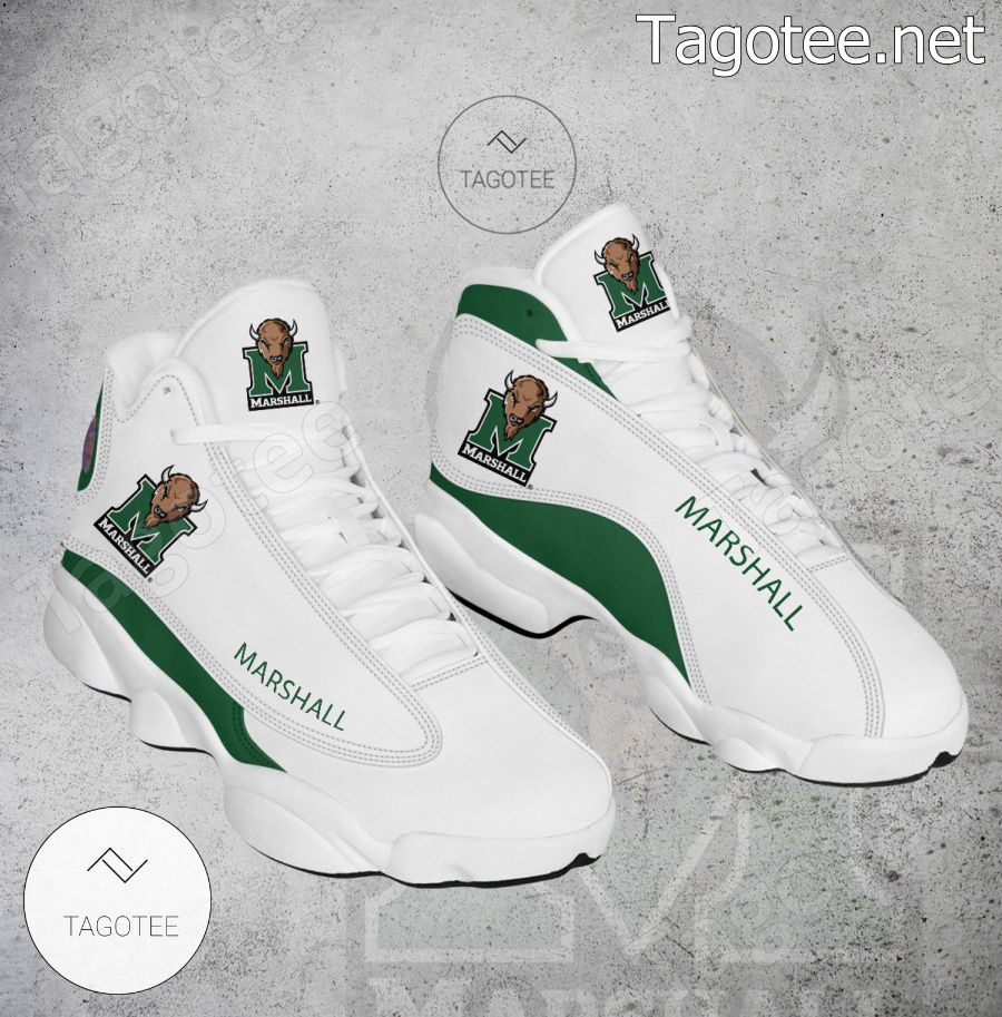 Marshall NCAA Logo Air Jordan 13 Shoes - BiShop