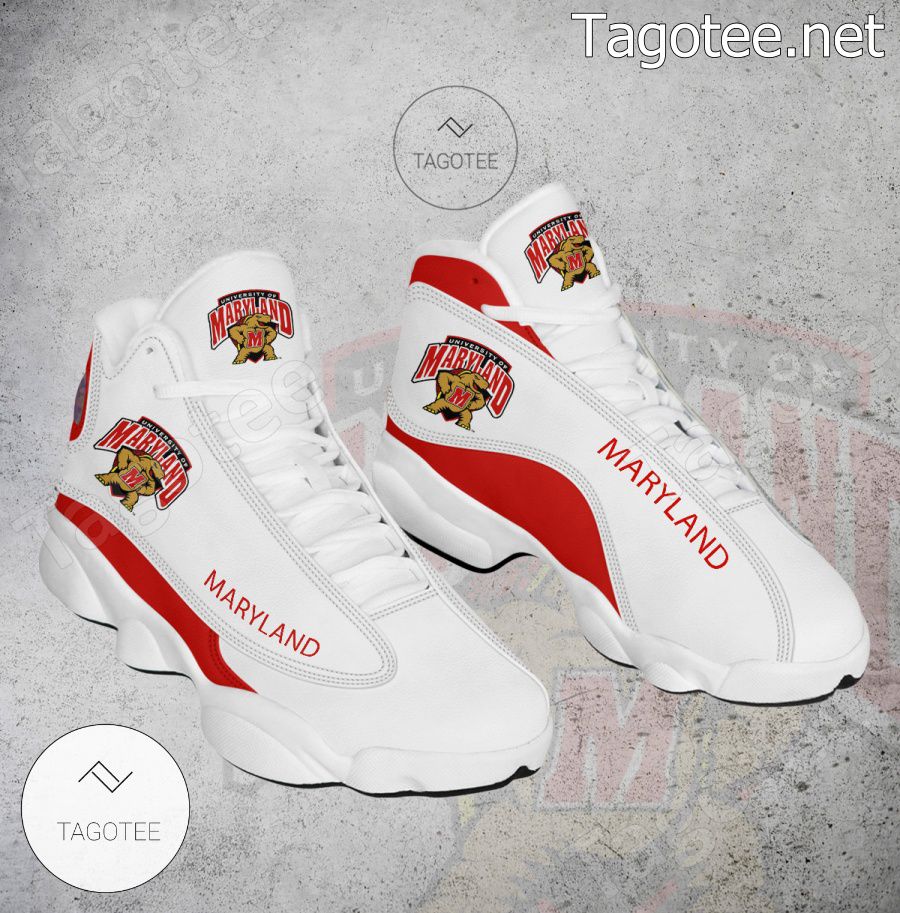 Maryland NCAA Logo Air Jordan 13 Shoes - BiShop