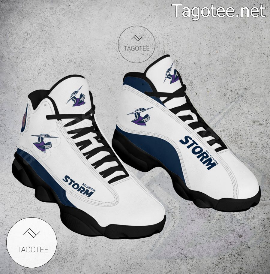 Melbourne Storm Logo Air Jordan 13 Shoes - EmonShop a