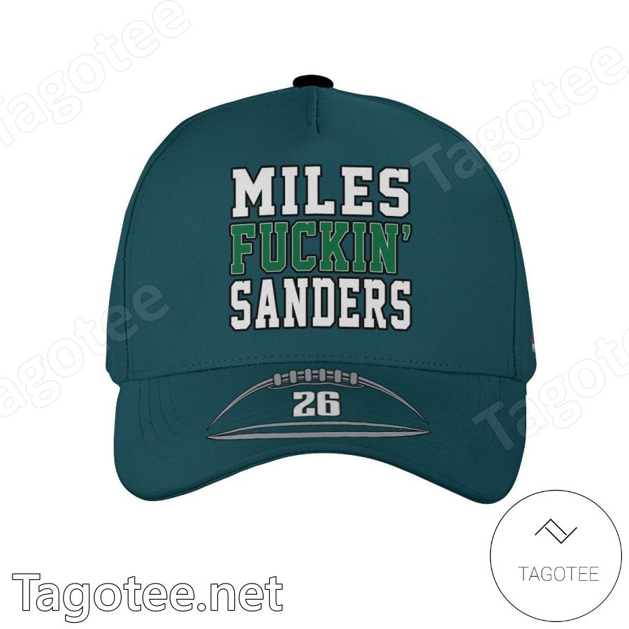 Miles Fuckin Sanders 26 Philadelphia Eagles Super Bowl LVII Classic Cap Hat