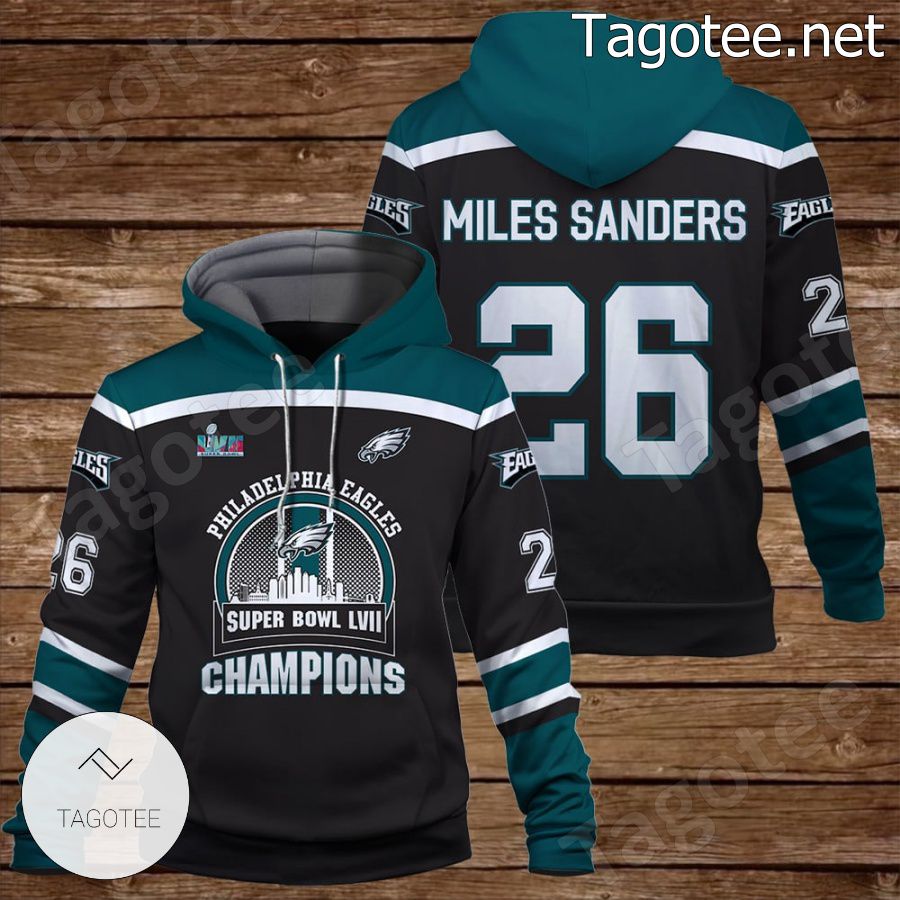 Miles Sanders 26 Eagles Team Philadelphia Eagles Fan NFL Hoodie