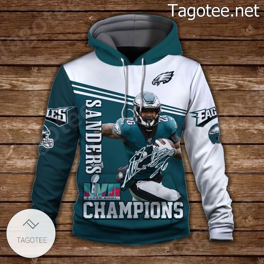 Miles Sanders 26 Philadelphia Eagles NFC Champions Fan NFL Hoodie a