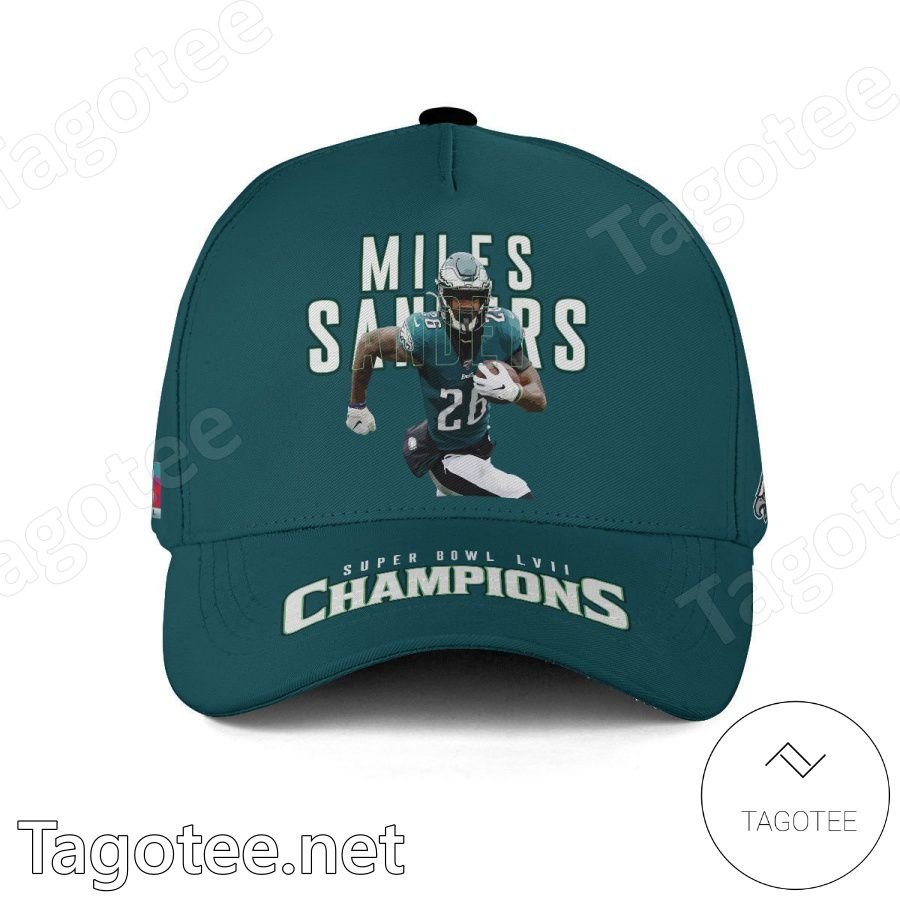 Miles Sanders 26 Philadelphia Eagles Super Bowl LVII Champion Classic Cap Hat