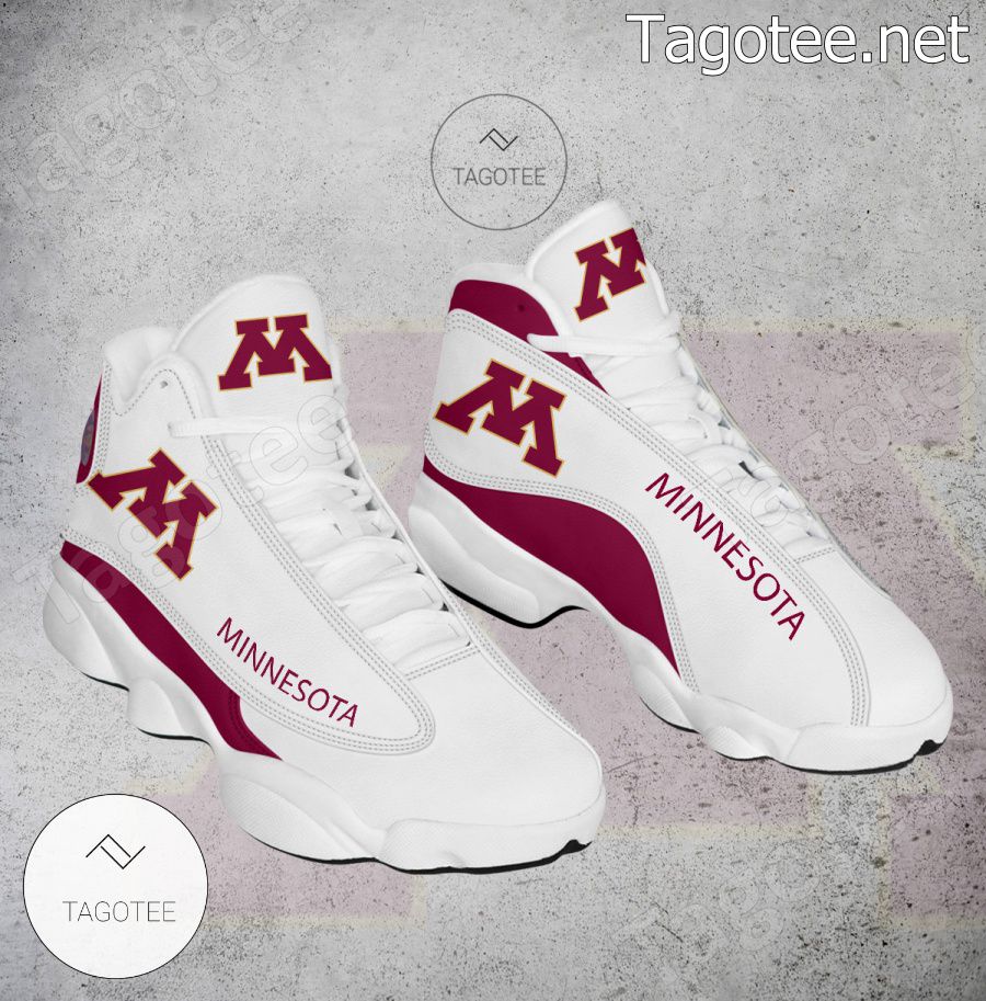 Minnesota NCAA Logo Air Jordan 13 Shoes - BiShop