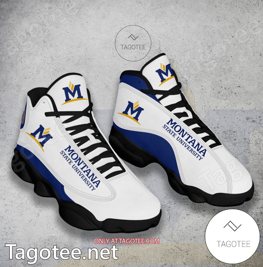 Montana State University Logo Air Jordan 13 Shoes - BiShop a