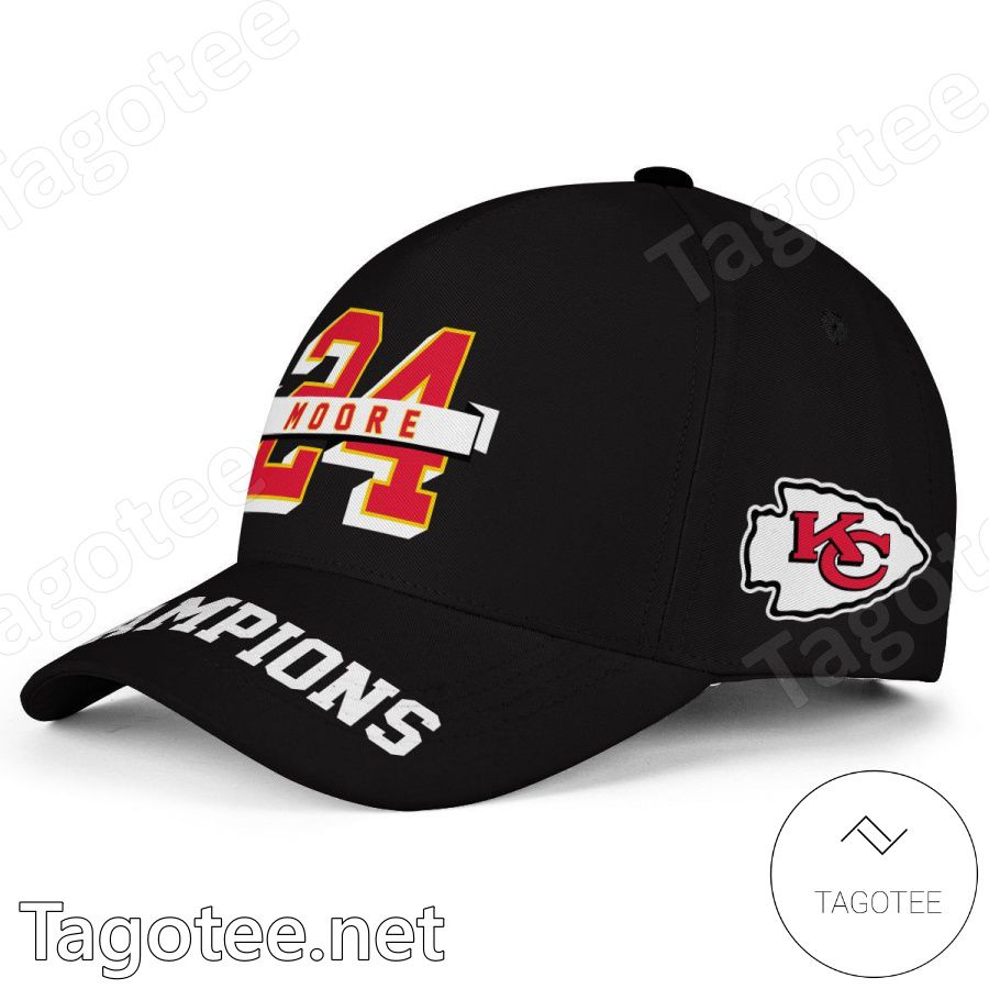 Moore 24 Champions Kansas City Chiefs Classic Cap Hat a