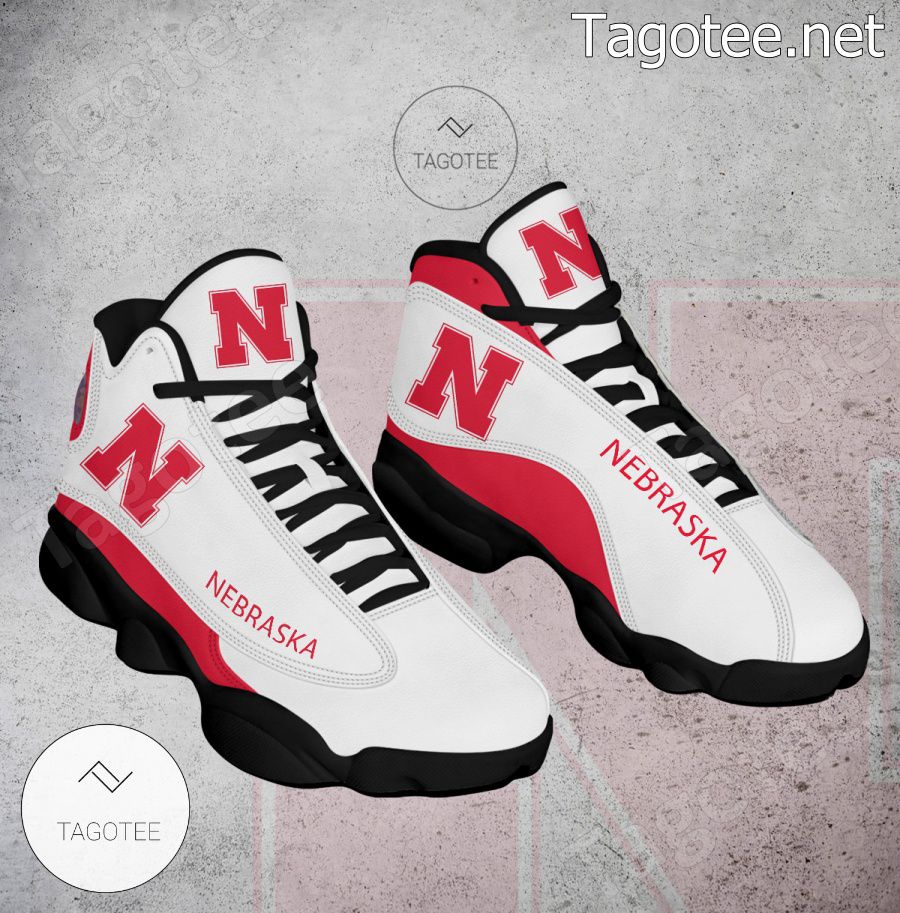 Nebraska NCAA Logo Air Jordan 13 Shoes - BiShop a