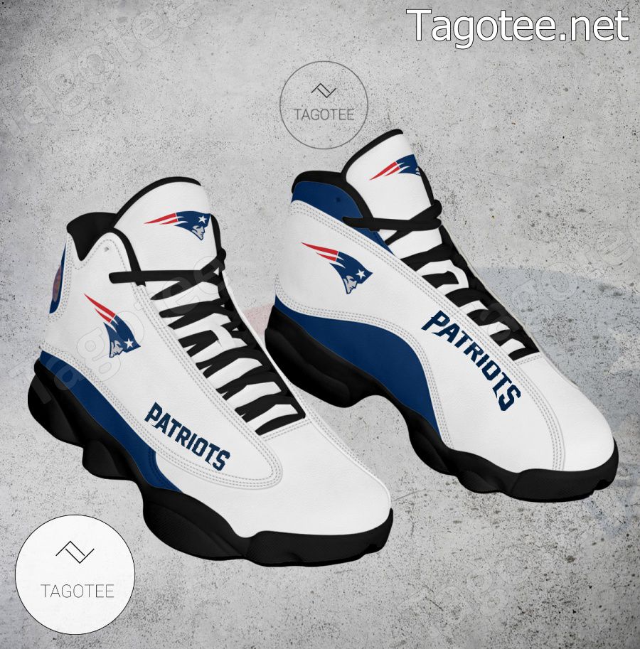 New England Patriots Logo Air Jordan 13 Shoes - EmonShop a