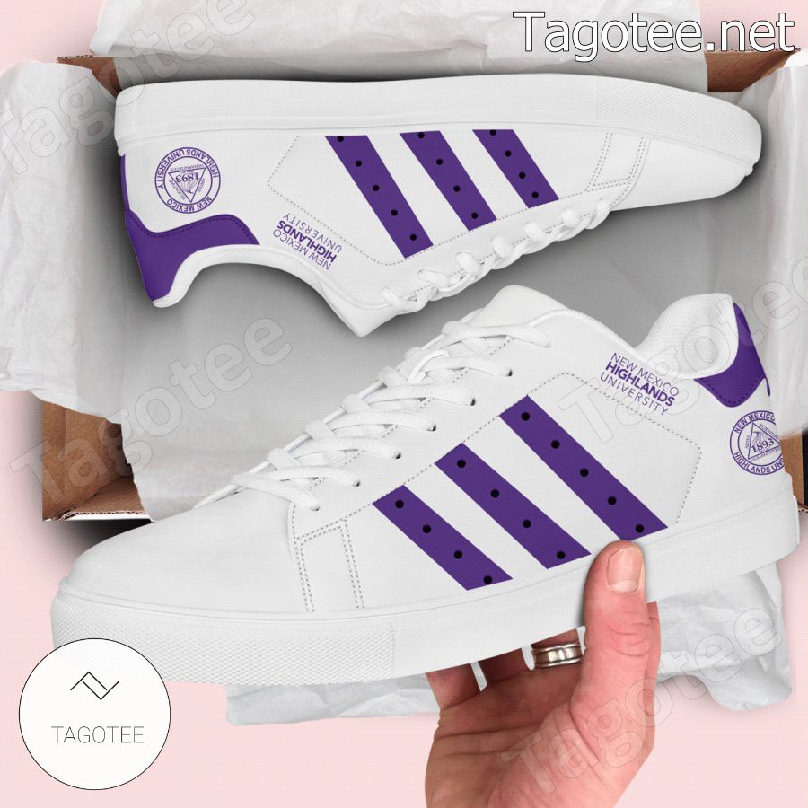 New Mexico Highlands University Logo Stan Smith Shoes - EmonShop