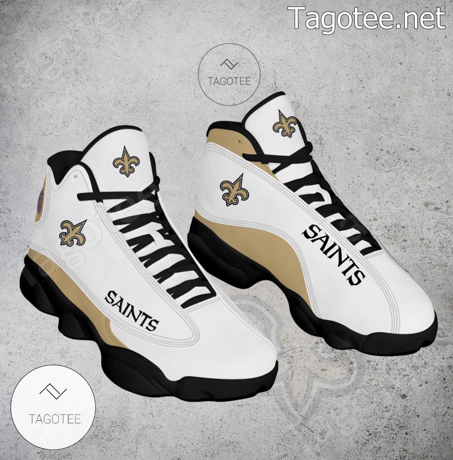 New Orleans Saints Logo Air Jordan 13 Shoes - EmonShop a